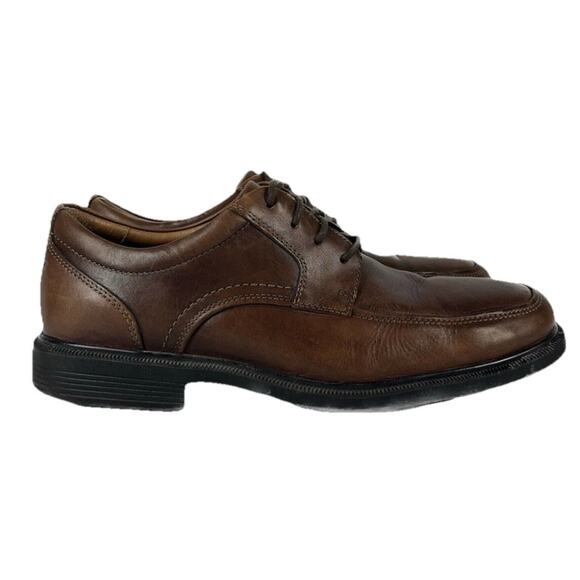 Rockport DPluxe Apron Toe Brown Oxfords Plain Toe Shoes Men’s Size 9.5 - Picture 4 of 8